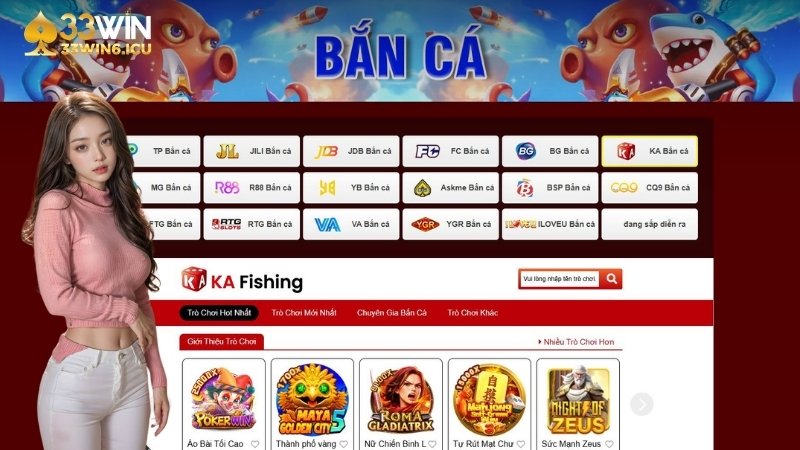 5 sảnh bắn cá hot nhất tại 33Win