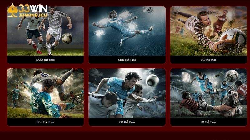 Điểm danh 6 sảnh thể thao 33Win nổi bật nhất