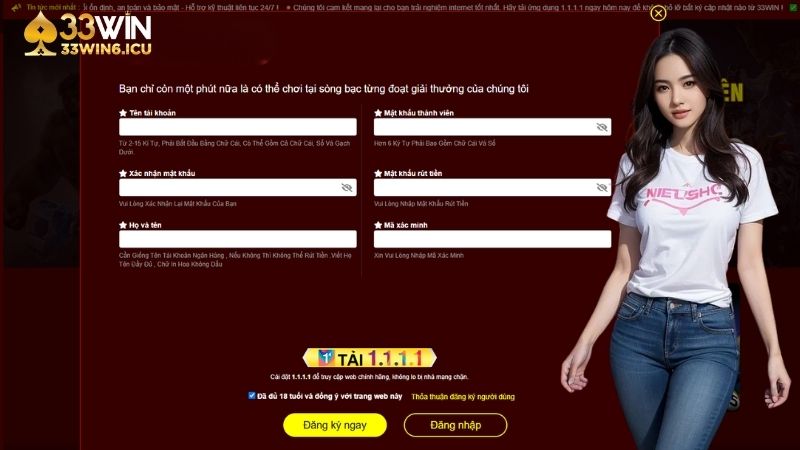 Điều kiện để đăng ký 33Win cần nắm vững