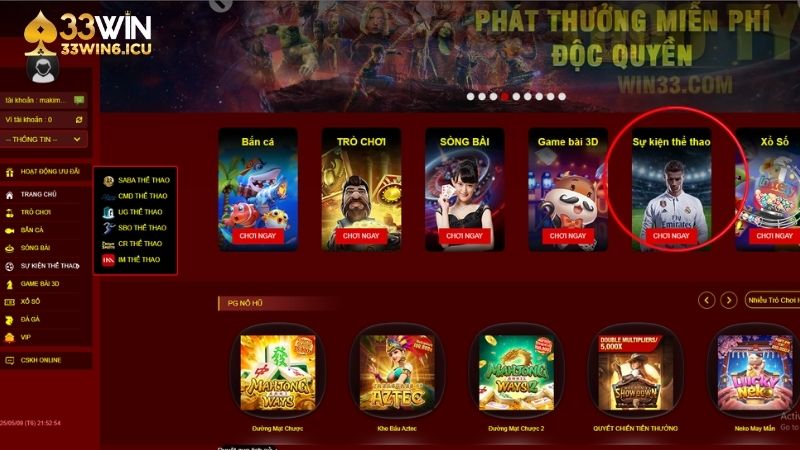 Giới thiệu thể thao 33Win