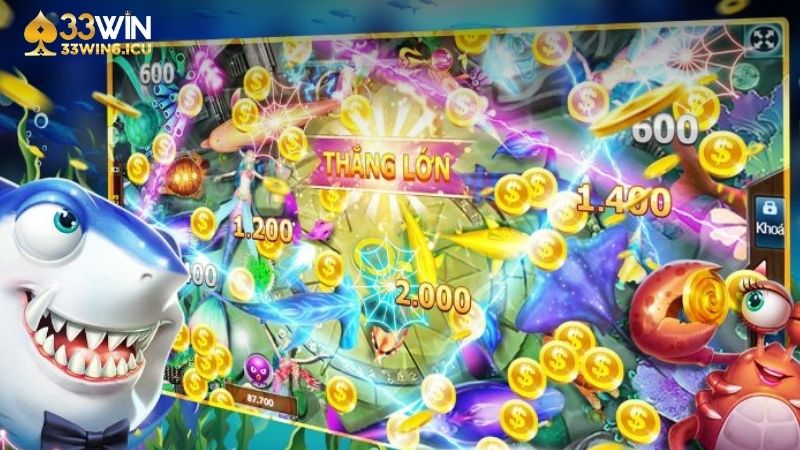 Vua Săn Cá tại 33Win có đồ họa 3D đỉnh cao với tỷ lệ thưởng hấp dẫn